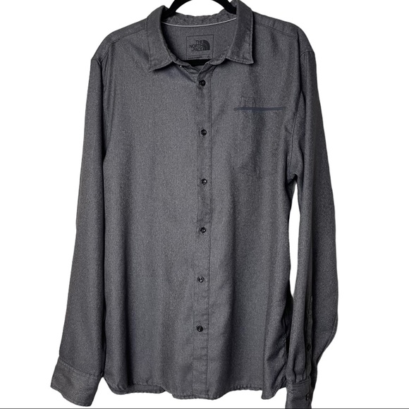 The North Face Other - The North Face Gray Button Up Long Sleeve Shirt Size XL